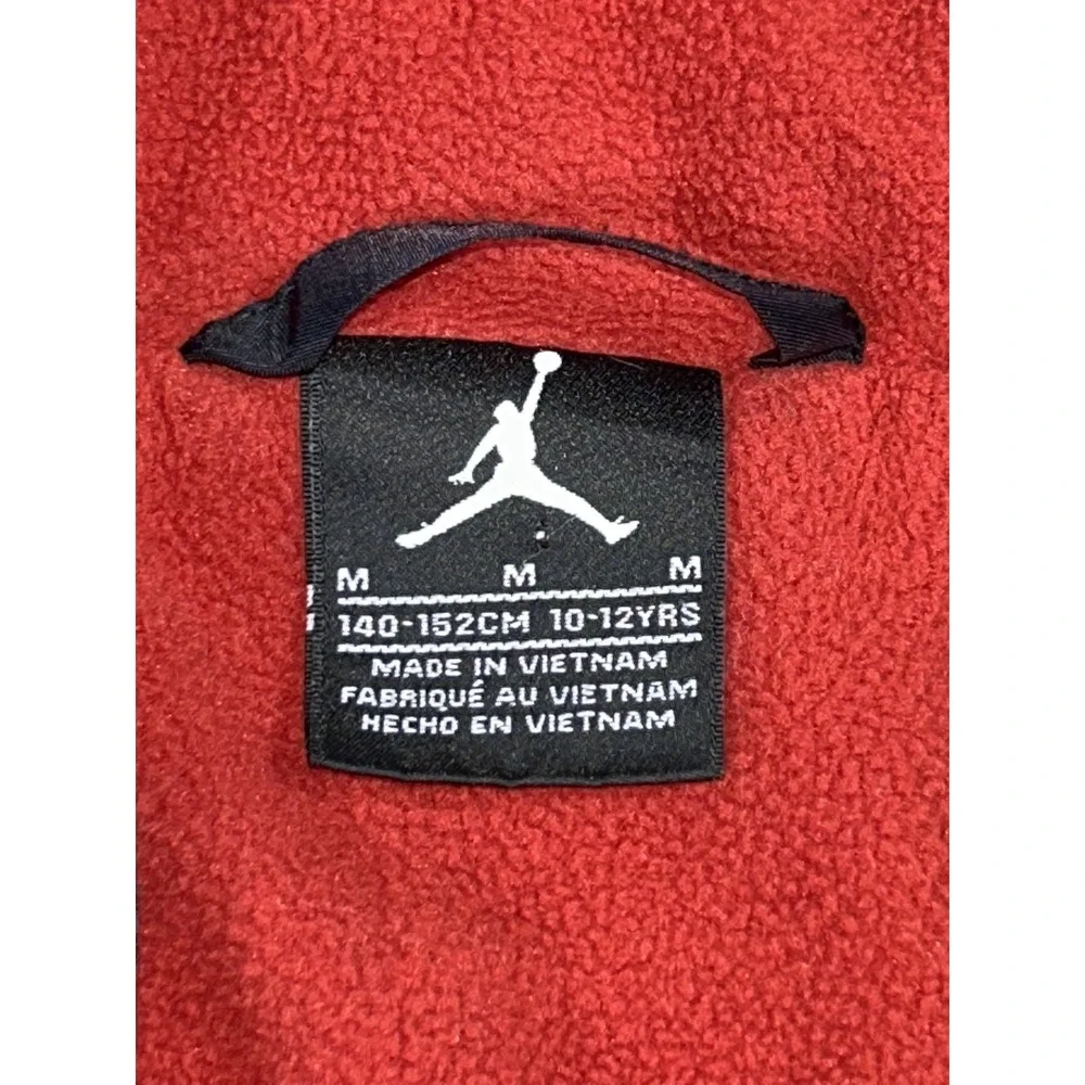 Jordan Puffer Jacket Kids 10-12 Black Hooded Fleece Lined Winter Warm Coat